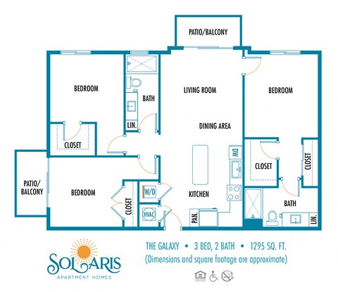 a floor plan of the galleria apartments